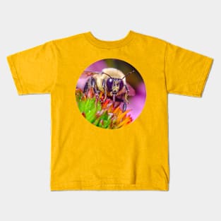 Bumble Bee Tongue Macro Photograph Kids T-Shirt